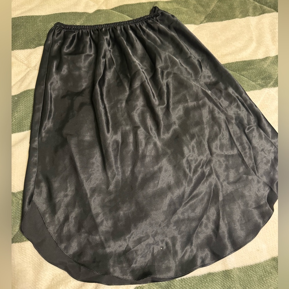 Black slip skirt